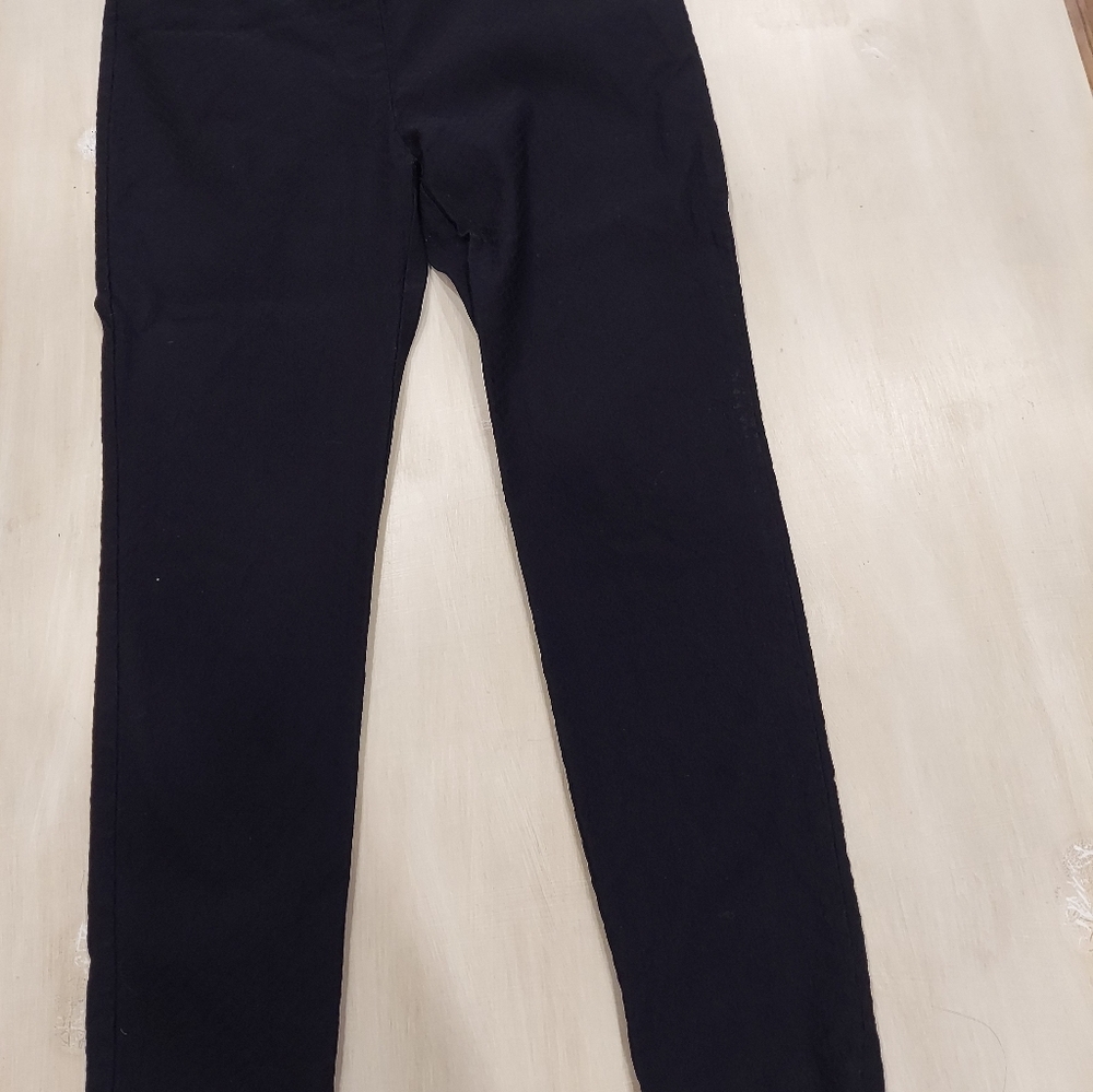 Maurice's Pull On Comfort Waist Stretch Black Capri Size 10